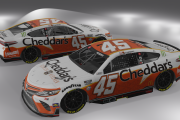 FICTIONAL Tyler Reddick Number 45 Cheddars Toyota Camry, 23XI