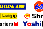 Mario Kart 64 (Japan) sponsor logos