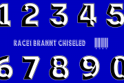Chiseled Number Set