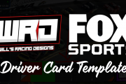 Fox Driver card Graphic Template
