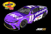 Denny Hamlin #11 - Yahoo! (Pennzoil 400)