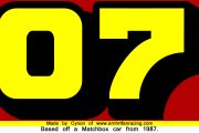 1987 #07 Matchbox Total Racing