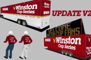1980s Winston Cup Hauler, LED Truck, and Series Flagger