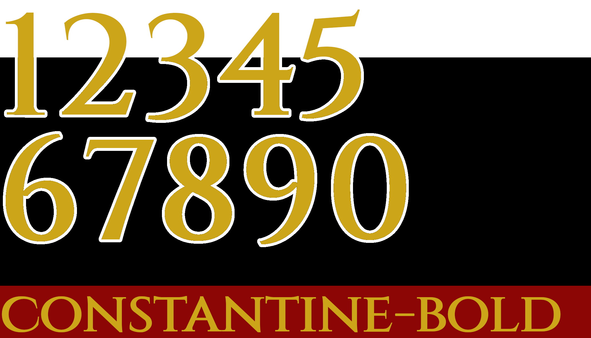 Constantine-Bold number set.png