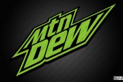 Mtn Dew Black and Green Logo