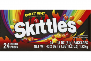 Sweet heat skittles logo pack
