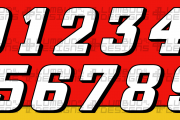 Bill Elliott 1994-1998 Number Set