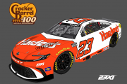 Bubba Wallace #23 - Hardee's Throwback (Nashville)