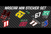 2026 NASCAR Win Sticker Set